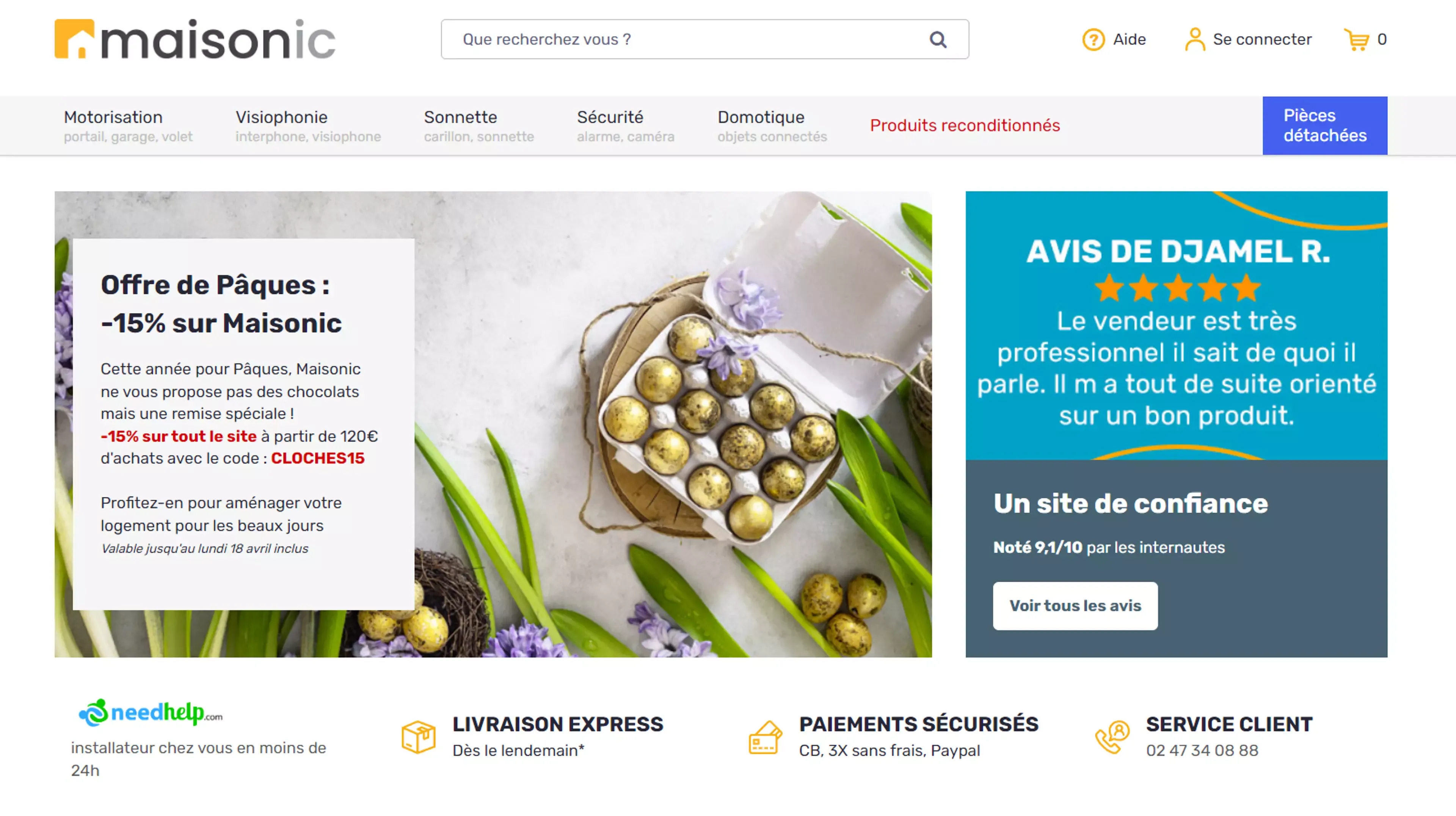 Maisonic - Site E-commerce WordPress - Screenshot 1