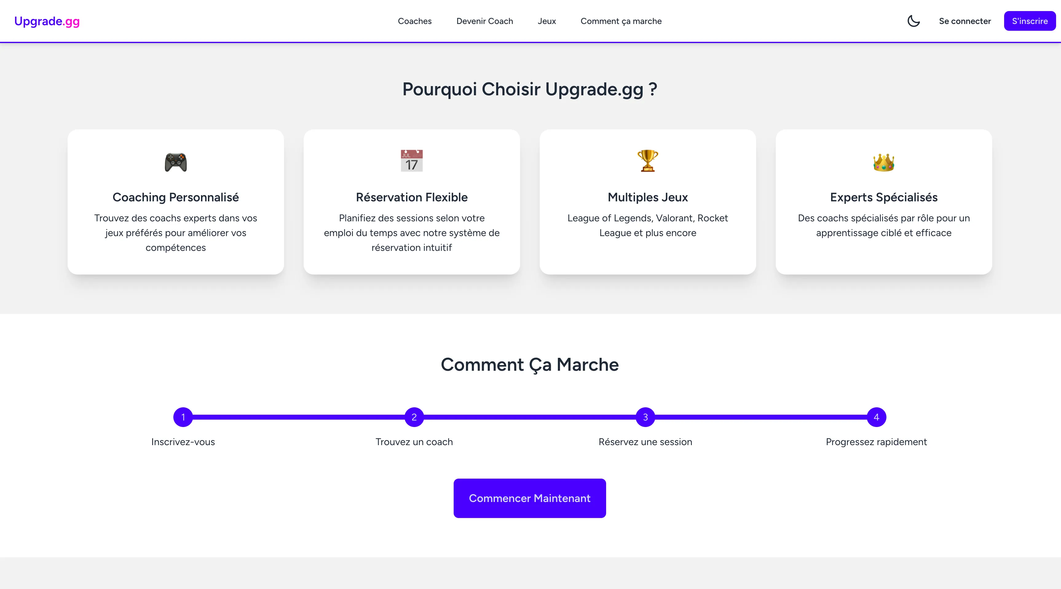 Upgrade.gg - Plateforme Gaming & E-sport - Screenshot 1